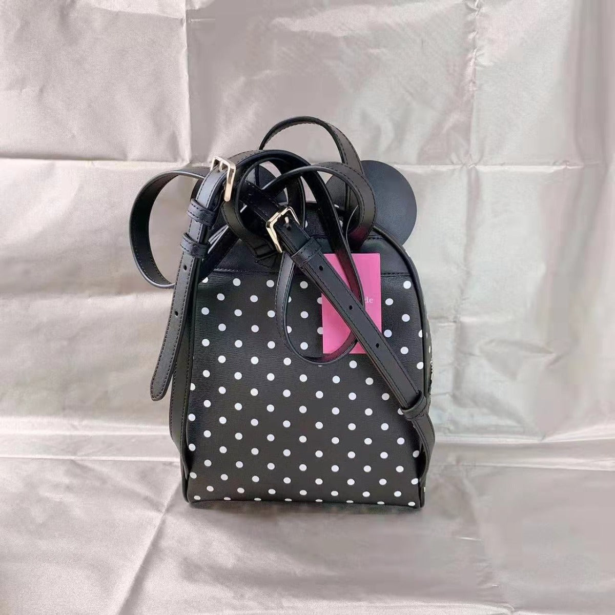Kate Spade K7325 disney x kate spade new york minnie dome backpack in black multi Kate Spade K7325 disney x kate spade new york minnie dome backpack in black multi